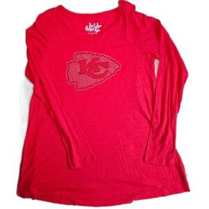 Maternity Touch Long Sleeve T-Shirt Kansas City Chiefs Soft Cotton / Modal Sz L